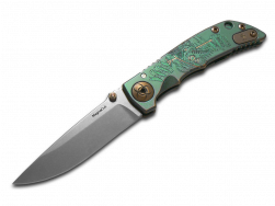 Spartan Blades Harsey 3.25 Plague Doctor Green Titanium MagnaCut Pocket Knife