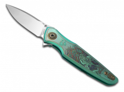 Spartan Blades Pandia Green Ronin Five Rings Titanium CPM MagnaCut Steel Knife