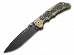 SPARTAN BLADES Harsey Folder Frame Lock SF5BK Black Anodized 6AL4V