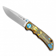 Spartan Blades Harsey Folder SF5KTUT King Tut Titanium MagnaCut Pocket Knife