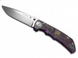 Spartan Blades Harsey Folder SF5 Purple Templar Titanium MagnaCut Pocket Knife