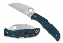 Spyderco Knives Endela Lightweight C243FPWK390 K390 Steel Blue FRN Pocket Knife