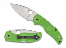 Spyderco Knives Native 5 Salt Lockback C41PGR5 LC200N Stainless Green FRN
