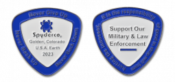 Spyderco SpyderCoin Support Military & Law Enforcement COIN2023 Challenge Coin