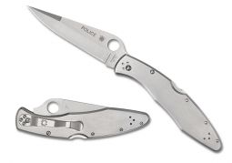 Spyderco Knives Police Model Lockback Stainless Steel VG-10 C07P Pocket Knife