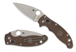 Spyderco Knives Manix 2 Sprint Run C101GMCBKP2 Brown CPM 15V Steel Pocket Knife