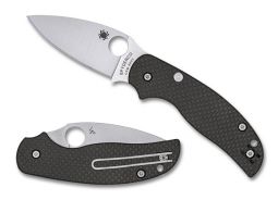 Spyderco Knives Sage 6 C123CFBCLS90VP Carbon Fiber CPM S90V Steel Pocket Knife
