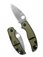 Spyderco Knives Sage 5 Salt C123GPBKYLMC Black & Yellow G-10 MagnaCut Knife