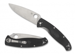 Spyderco Knives Resilience Liner Lock 8Cr13MoV Steel Black FRN C142PBK
