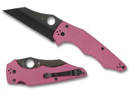 Spyderco Knives Yojumbo C253GPNBKP Pink G-10 CPM S30V Stainless Pocket Knife