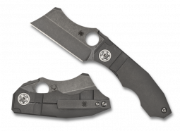 Spyderco Knives Stovepipe Frame Lock C260TIP CPM 20CV Stainless Steel Titanium