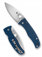 Spyderco Knives Bodacious C263GPCBL Cobalt Blue G-10 CPM SPY27 Pocket Knife