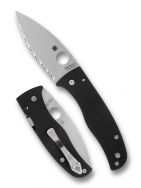 Spyderco Knives Bodacious C263GS Serrated CPM-S30V Steel Black G10 Pocket Knife