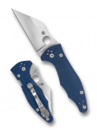 Spyderco Knives Yojimbo 2 C85GPCBL2 Blue G-10 CPM SPY27 Stainless Pocket Knife
