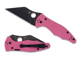 Spyderco Knives Yojimbo 2 C85GPNBKP2 Pink G-10 CPM S30V Stainless Pocket Knife