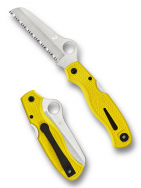 Spyderco Knives Atlantic Salt Lockback Yellow H2 Stainless C89SYL Pocket Knife