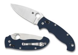 Spyderco Knives Manix 2 XL C95GPCBL2 Cobalt Blue G-10 SPY27 Steel Pocket Knife
