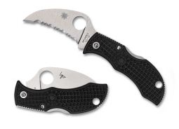 Spyderco Knives ManBug Back Lock MBKHBS Black FRN VG-10 Stainless Pocket Knife