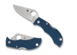 Spyderco Knives ManBug MPCBL Cobalt Blue FRN CPM SPY27 Stainless Pocket Knife