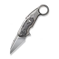 WE Knives Yardbird WE22021-3 Button Lock Titanium Foil Carbon 20CV Pocket Knife