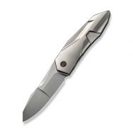 WE Knife Solid 22028-2 Frame Lock Bead Blasted Titanium CPM-20CV Pocket Knives
