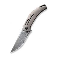 WE Knives Speedliner 22045C-DS1 Frame Lock Gray Titanium Damasteel Pocket Knife