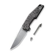 WE Knife OAO WE23001-1 Frame Lock Titanium Carbon Fiber 20CV Steel Pocket Knives