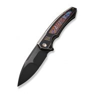 WE Knife Hyperactive Frame Lock 23030-4 Vanax Flamed Black Titanium Knives