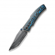 WE Knives Swordfin WE23067-DS1 Arctic Storm Fat Carbon Damasteel Pocket Knife