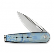 WE Knife Hull Liner Lock 24046-3 Blue Terrain Titanium M390 Steel Knives