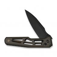 WE Knife Dressytak Button Lock 25059B-1 Bronze Titanium M390 Stainless Knives