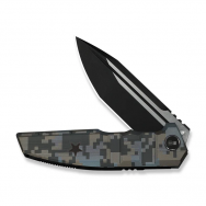 WE Knife Breach Frame Lock 25077-3 Pixel Camo Titanium M390 Stainless Knives