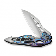 WE Knife Arrakis Frame Lock 906K Flamed & Titanium Vanax Stainless Steel Knives