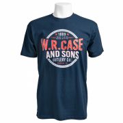 Case xx Navy Blue Twice Tested Never Bested Medium Cotton T-Shirt 52549