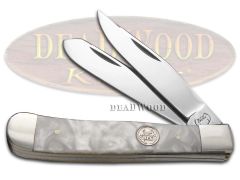 Buck Creek Trapper Knife Cracked Ice Stainless German Pocket Knives BC-254 CI