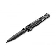 BENCHMADE SOCP Folder 391BK Knife Black CPM-D2 Semi-Stainless & Black CF-Elite
