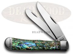 Case xx Knives Trapper Genuine Abalone Stainless Pocket Knife 12000