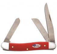 Case xx Medium Stockman Knife Red Delrin American Workman Stainless Pocket 13454