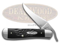 Case xx Knives Russlock Rough Black Delrin Series Stainless Pocket Knife 18224