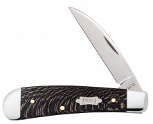 Case xx Sway Back Gent Knife Black Sycamore Wood Stainless 25577 Pocket Knives