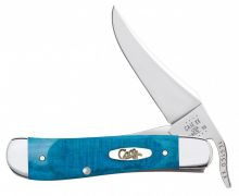 Case xx Knives Russlock Sawcut Jigged Caribbean Blue Bone Stainless 25589