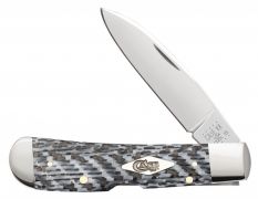 Case xx Tribal Lock Knife Black and White Carbon Fiber Stainless 38928 Pocket