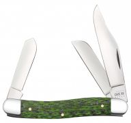 Case xx Medium Stockman Knife Green and Black Fiber Weave Stainless 50712 Knives