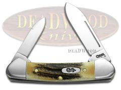 Case xx Knives Baby Butterbean Genuine Deer Stag Stainless Pocket Knife 05537