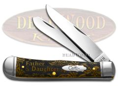 Case xx Trapper Knife Father and Daughter Antique Bone 1/500 Stainless Knives