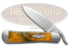 Case xx Russlock Knife Pot of Gold Corelon Handle Stainless Pocket Knives 6084PG