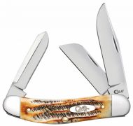 Case xx Sowbelly Knife 6.5 Bone Stag Handle Stainless Pocket Knives 65313