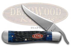 Case xx Knives Russlock Jigged Navy Blue Bone Stainless Pocket Knife 07057