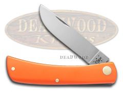 Case xx Knives Sod Buster Jr. Smooth Orange Delrin Stainless Pocket Knife 80502