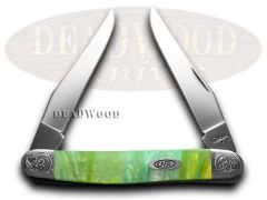 Case xx Muskrat Knife Engraved Bolster Rainbow Corelon Stainless Pocket 9200RB/E